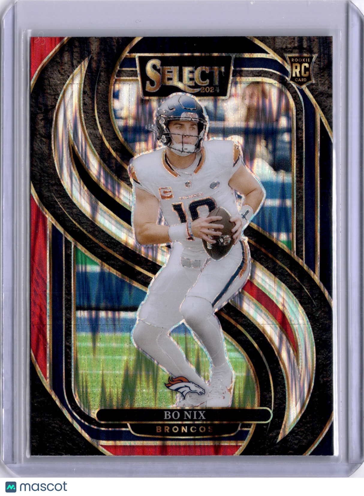 Bo Nix 2025 Panini Select Football Parallel/Variety Rookie RC Football
