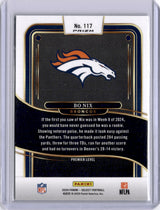 Bo Nix 2025 Panini Select Football Parallel/Variety Rookie RC Football