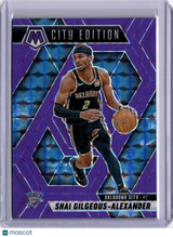 Shai Gilgeous-Alexander 2024-05 Mosaic City Edition Fluorescent Purple /249