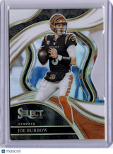 Joe Burrow 2024 Panini Select White Prizm Die-Cut /199 Bengals