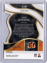 Joe Burrow 2024 Panini Select White Prizm Die-Cut /199 Bengals