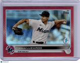 Jesus Luzardo 2022 Topps Series 1 1st Edition Red Foil 31/50 Marlins