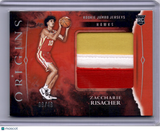 Zacharie Risacher 2024-25 Origins Rookie RC /49 Jumbo Jersey Patch Hawks