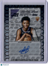 Ace Bailey 2025-26 Topps Rookie Shopping Spree Signatures Cart Load RC 17/25