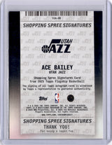 Ace Bailey 2025-26 Topps Rookie Shopping Spree Signatures Cart Load RC 17/25