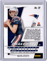 Drake Maye 2024 Panini Prizm Flashback Silver Rookie RC Insert Patriots