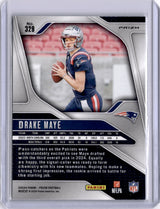 Drake Maye 2024 Panini Prizm Silver Rookie RC Patriots