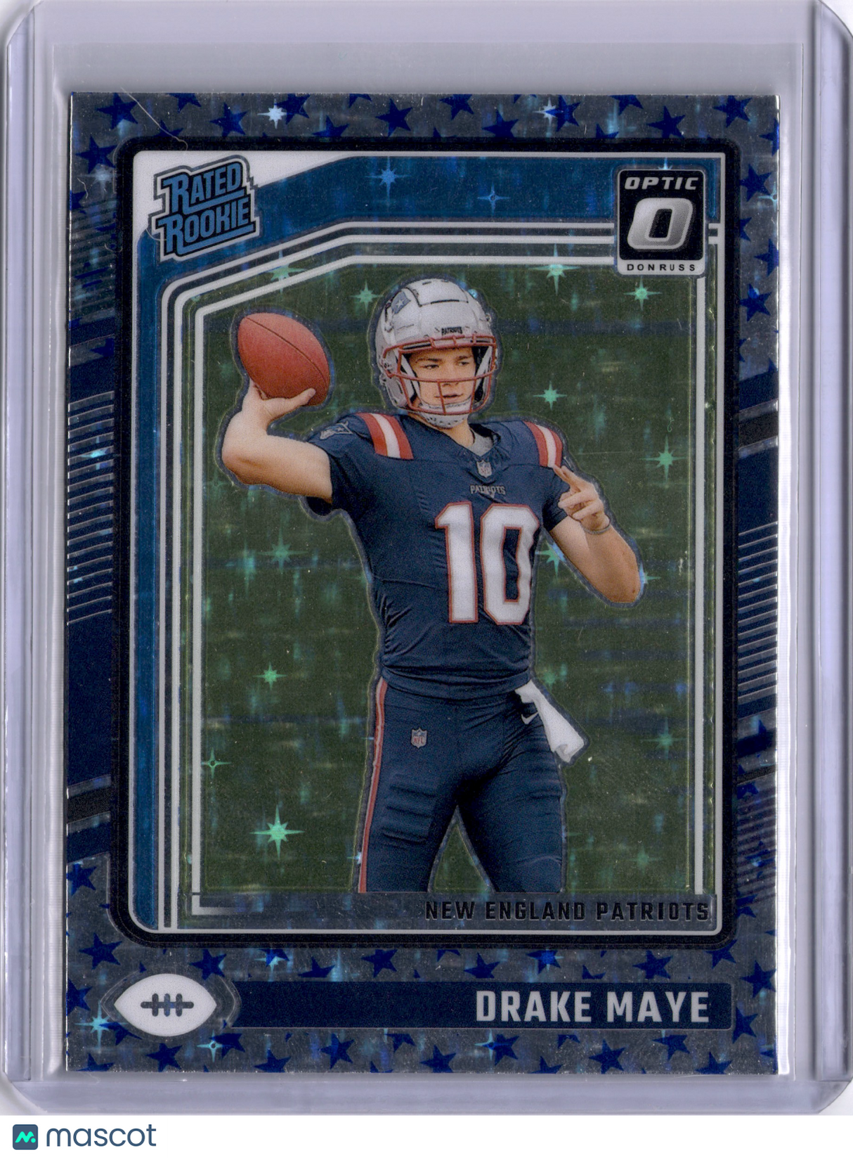 Drake Maye 2024 Panini Donruss Optic Stars Emoji Rookie RC Patriots