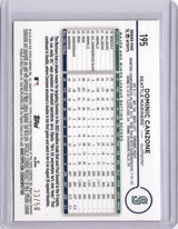 Dominic Canzone 2024 Topps Yellow Crackle /50 Rookie RC Mariners