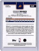 Khaman Maluach 2025 Topps Chrome Purple Basketball Rookie RC /75 Suns