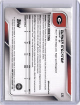 Gunner Stockton 2023 Topps Bowman Chrome U Fuchsia Diamond /225 UGA Bulldogs