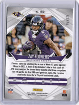 Zay Flowers 2025 Panini Phoenix Blue /70 Rookie RC Ravens