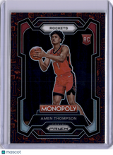 Amen Thompson 2024 Panini Prizm Monopoly Red Icons Rookie RC Rockets