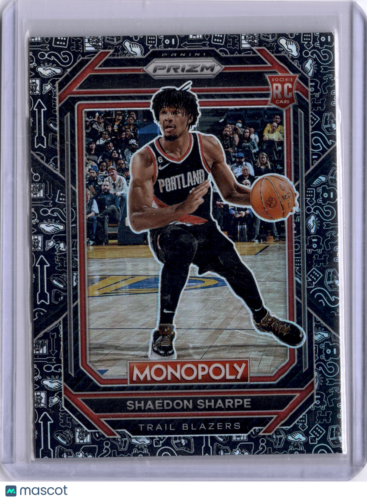 Shaedon Sharpe 2023 Panini Prizm Monopoly Black Icons Rookie RC