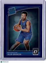 Jalen Brunson 2019 Panini Donruss Optic Purple Rookie RC Knicks