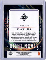 A'ja Wilson 2025 Panini Donruss Night Moves Case Hit SP Aces