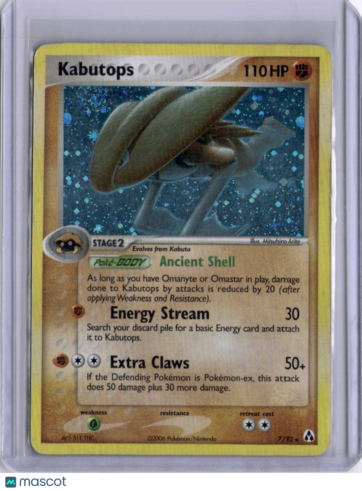 Kabutops 2006 EX Holon Phantoms 7/92 Holo Pokemon