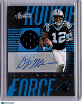 DJ Moore 2018 Absolute Football Rookie Force Auto Patch RPA RC