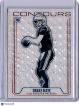 Drake Maye 2025 Panini Phoenix Contours Wave Rookie RC Patriots