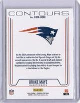 Drake Maye 2025 Panini Phoenix Contours Wave Rookie RC Patriots