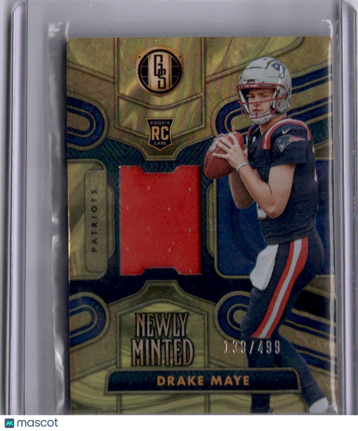 Drake Maye 2024 Gold Standard Newly Minted Jersey Patch RC Rookie /499 Patriot