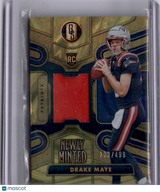 Drake Maye 2024 Gold Standard Newly Minted Jersey Patch RC Rookie /499 Patriot