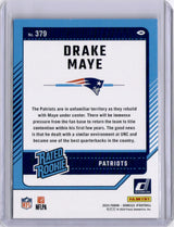 Drake Maye 2024 Panini Donruss Blue Press Proof Rated Rookie RC Patriots