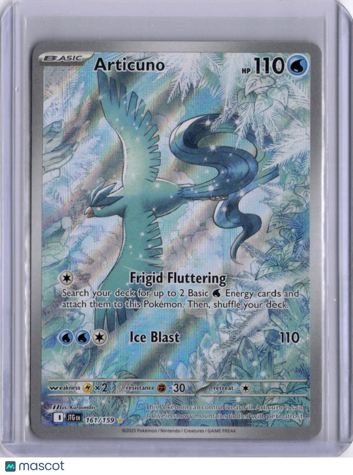 Articuno 2023 Pokemon Crown Zenith 161/159 Pokemon Full Art