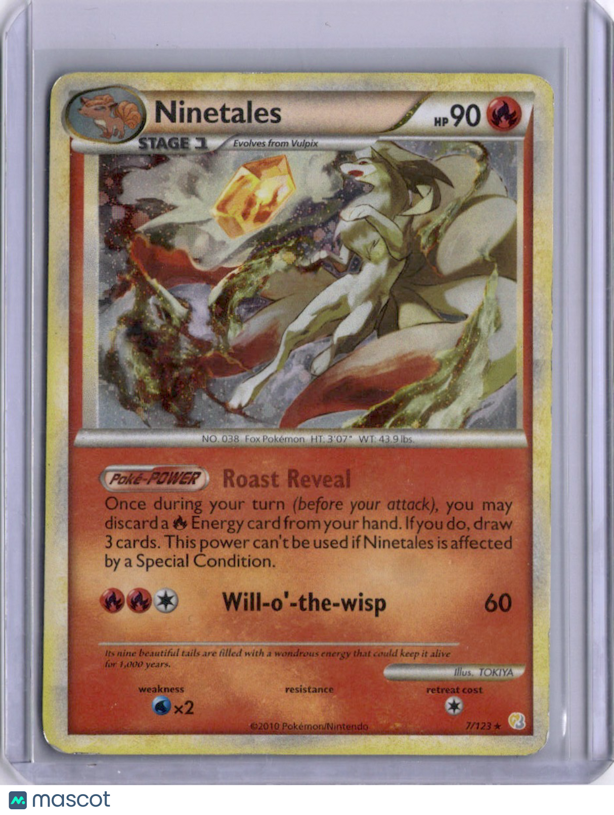 Ninetales 2010 HeartGold & SoulSilver 7/123 Holo Pokemon TCG