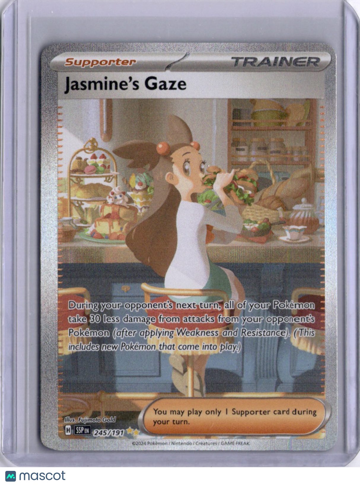 Jasmine's Gaze Surging Sparks 245/191 Illustrator Rare Pokemon TCG