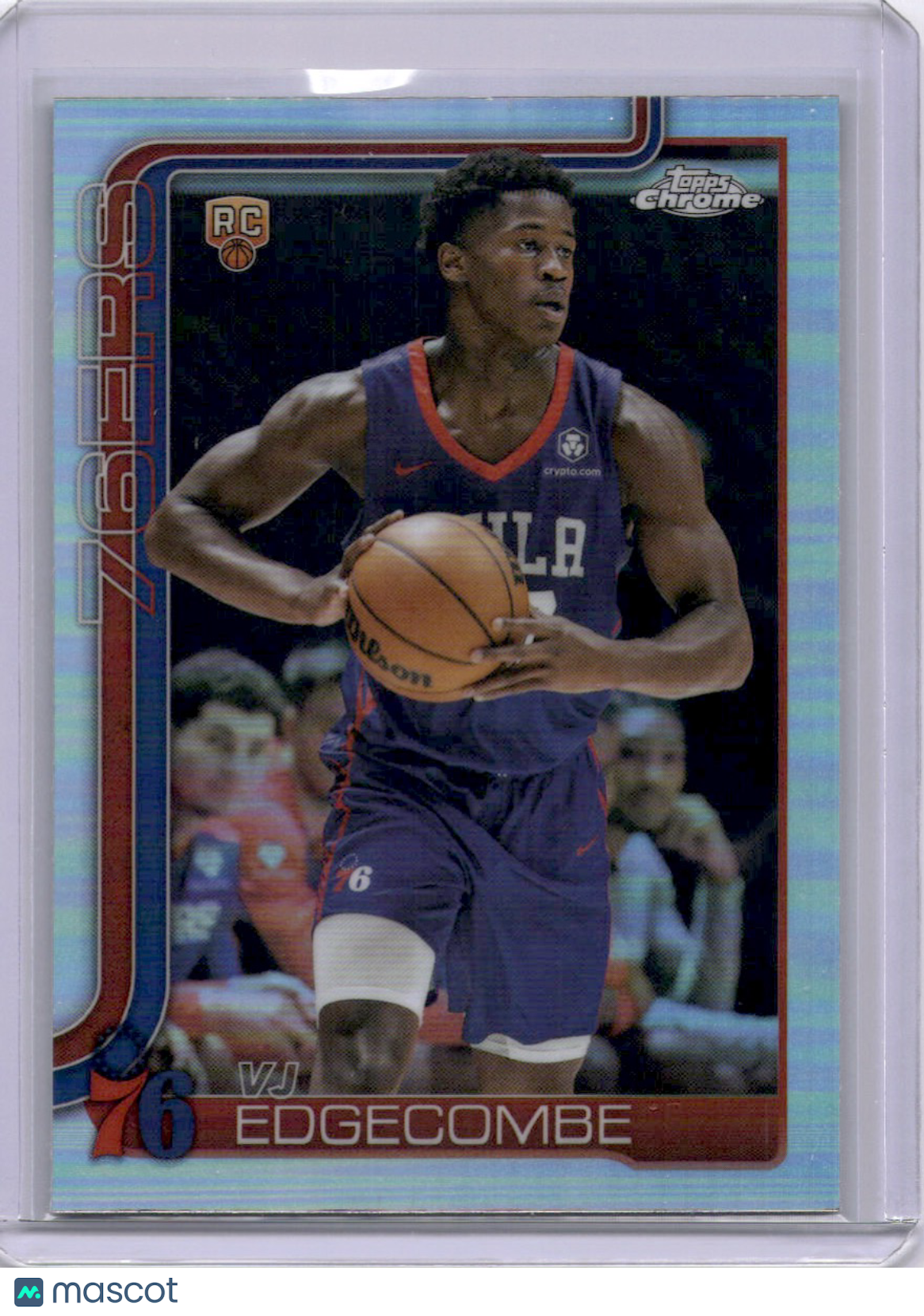 VJ Edgecombe 2025-26 Topps Chrome Rookie RC 76ers