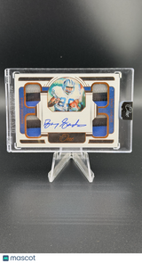 Barry Sanders 2023 Panini One Quad Patch Auto /10 3 Color Lions HOF
