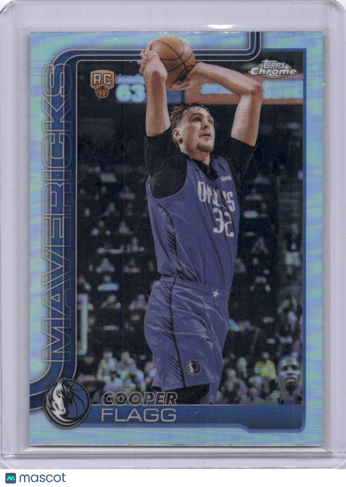 Cooper Flagg 2025-26 Topps Chrome Refractor Rookie RC Mavericks