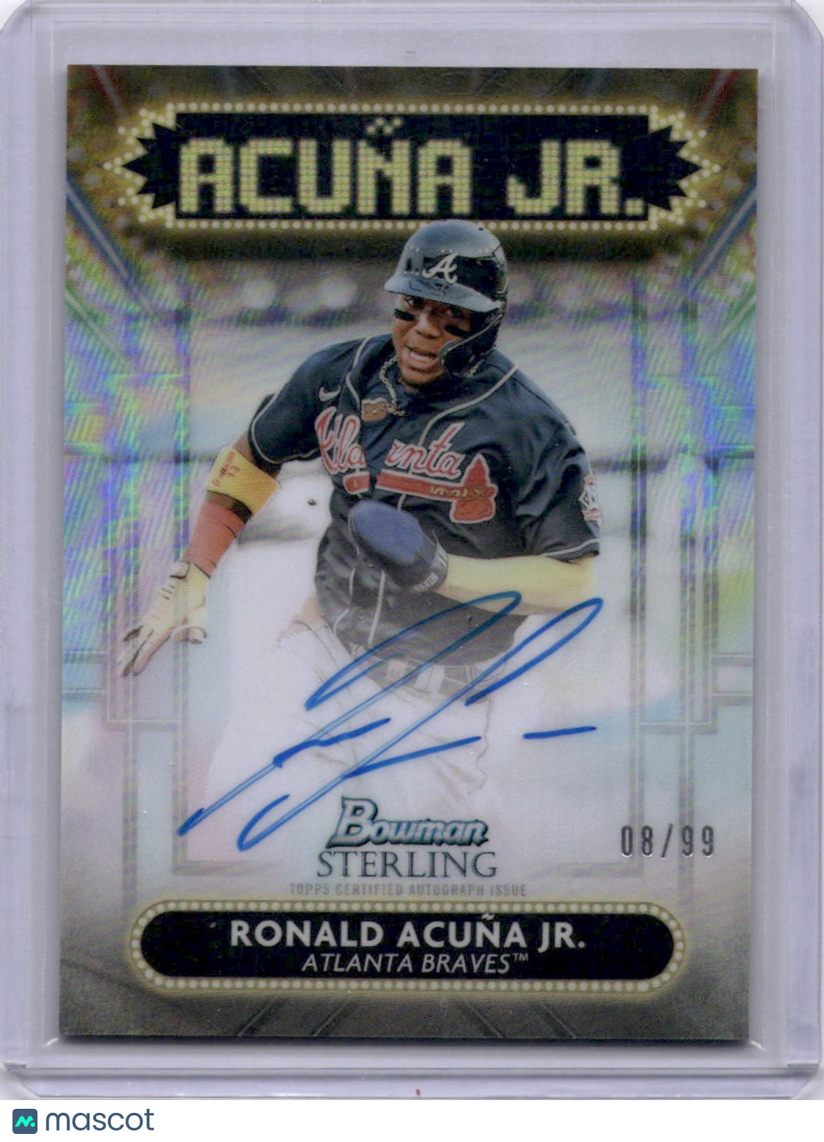 Ronald Acuña Jr 2022 Bowman Sterling Auto /99 Braves