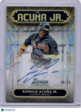Ronald Acuña Jr 2022 Bowman Sterling Auto /99 Braves