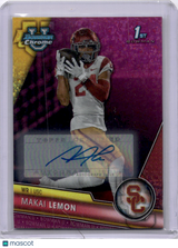 Makai Lemon 2023 Bowman Chrome U Fuchsia Mini Diamond Refractor /150 Auto USC