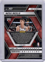 Matas Buzelis 2024-25 Panini Mosaic NBA Debut Genesis Rookie RC Bulls