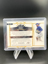 Jackson Chourio 2022 Leaf Trinity Patch Auto  5/50 Brewers