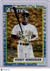 Rickey Henderson 2025 Topps 1990 Topps Gold Crackle Foil /50