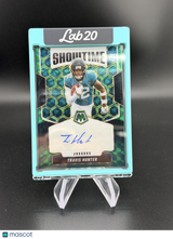 Travis Hunter 2025 Panini Mosaic Showtime Choice Green Black /25 Rookie RC Auto