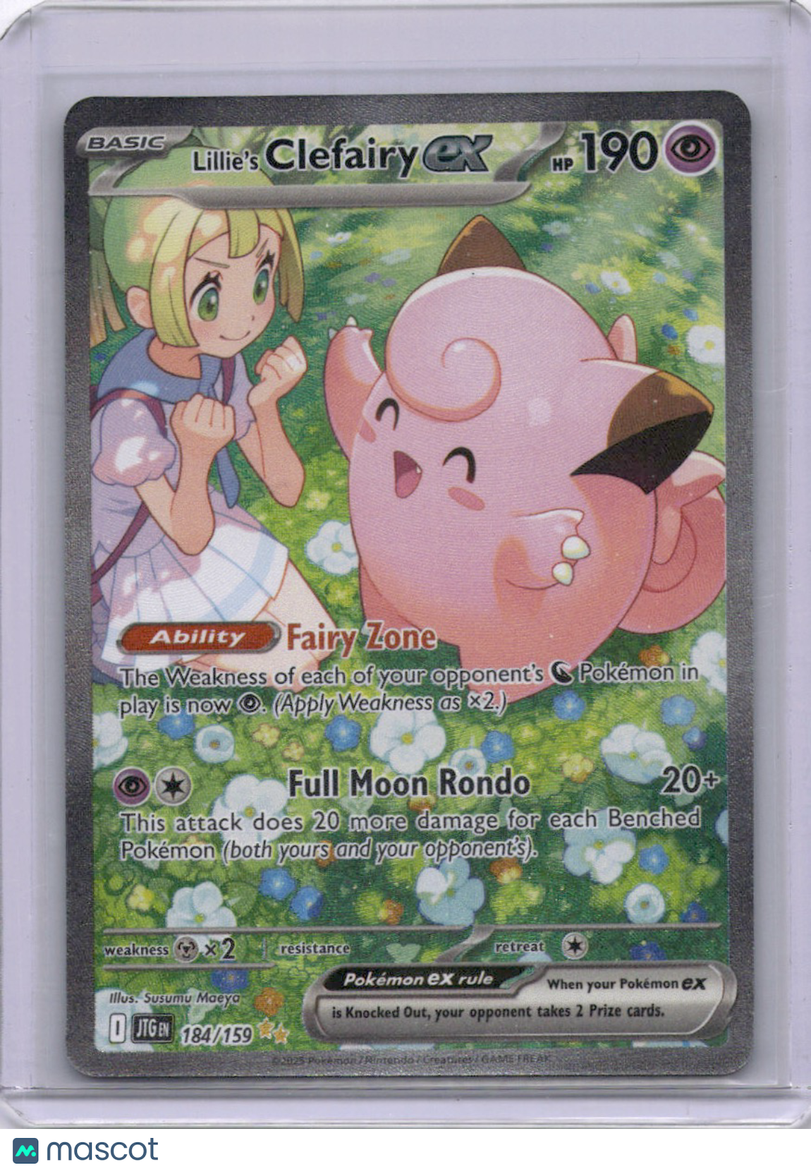 Lillie's Clefairy EX Pokemon Scarlet & Violet Journey Together #184/159 SIR