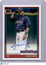 David Ortiz 2026 Topps Series 1 On Card Auto 1991 Red Sox