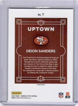 Deion Sanders 2025 Panini Donruss Optic Uptown SP Case Hit 49ers