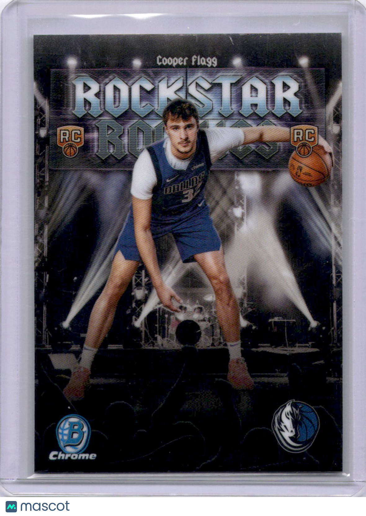 Cooper Flagg 2025-26 Bowman Chrome Rockstar Rookies RC Rookie Mavs ROY