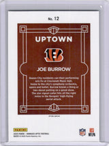 Joe Burrow 2025 Panini Donruss Optic Uptown SP Case Hit