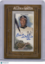 Bernie Williams 2022 Topps Allen & Ginter Framed Mini On Card Auto Yankees