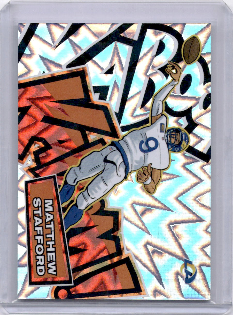 Matthew Stafford 2025 Panini Absolute Kaboom! SP Case Hit MVP Rams