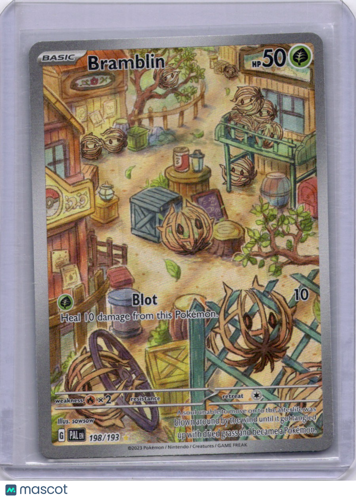 Bramblin 2023 Paldea Evolved #198/193 Full Art Holo Pokemon TCG