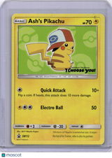 Ash's Pikachu 2017 Sun & Moon Black Star Promo SM112 Pokemon TCG