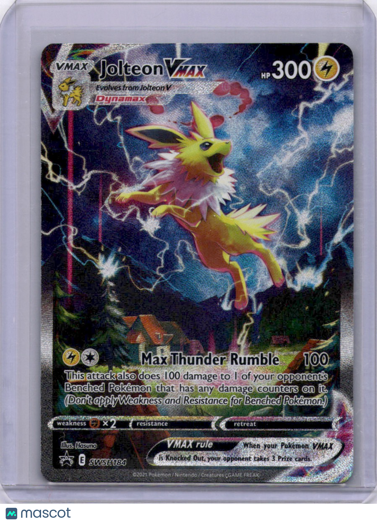Jolteon VMAX 2021 Evolving Skies SWSH184 Promo Full Art Pokemon TCG